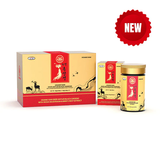 HOANG SAM Deer Antler Black Ginseng with Reishi Mushroom & Bird's Nest Extract 240g/8.465oz