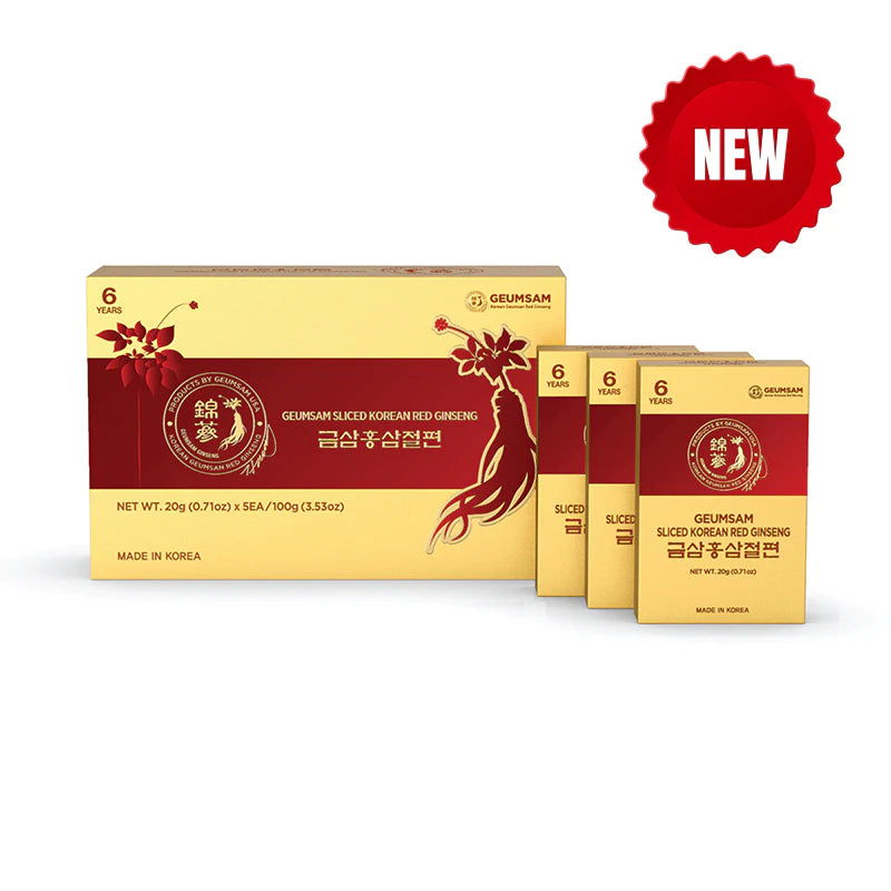 GEUMSAM Korean Red Ginseng Sliced (20g x 15 packs)